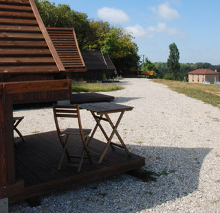 photographie de la vue depuis les cabanes