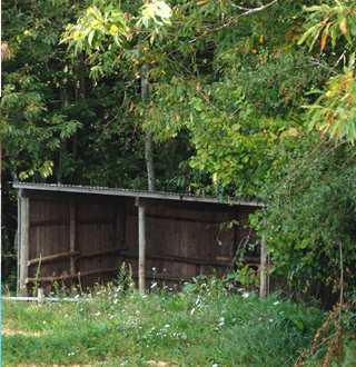 photographie de l'abri du pré